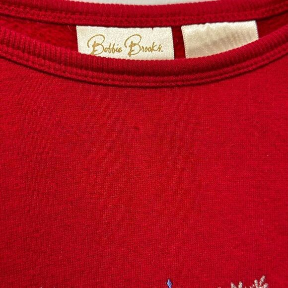 Bobbie Brooks “Ugly Sweater” Christmas Crewneck - Red, Size Small - Picture 8 of 11